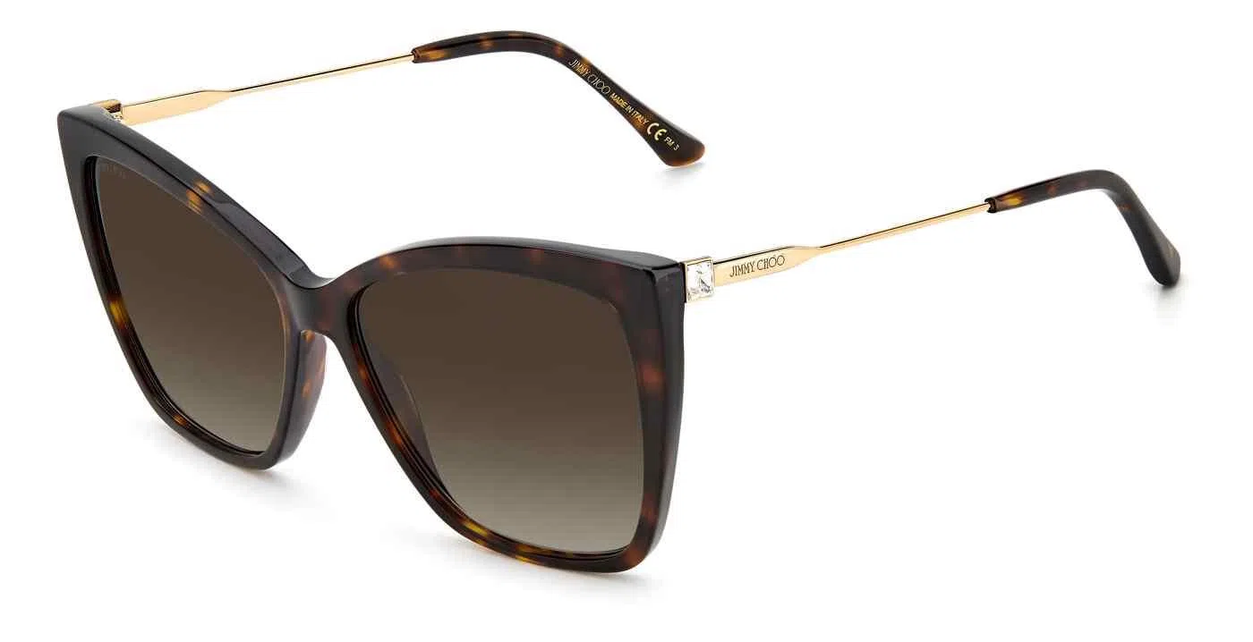 Jimmy Choo SEBA Sunglasses - BLACK - view 4
